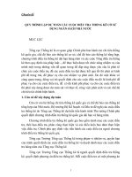 Quy trình lập dự toán các cuộc điều tra thống kê có sử dụng ngân sách nhà nước