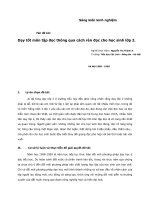 dạy tốt môn tập đọc thông qua cách rèn đọc cho học sinh lớp 2