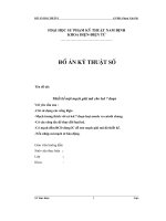 Đồ án thiết kế một mạch giải mã cho led 7 đoạn sử dụng các cổng lôgic luận văn, đồ án, đề tài tốt nghiệp