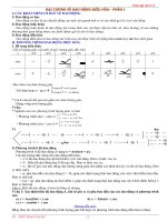 lý thuyết và toàn bộ bài tập chương dao động cơ học