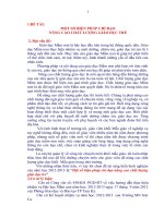 một số biện pháp chỉ đạo nâng cao chất lượng giáo dục trẻ.