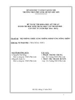 HỆ THỐNG CHIẾU SÁNG THÔNG MINH VÙNG NÔNG THÔN