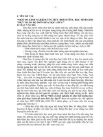 skkk một số kinh nghiệm tổ chức bồi dưỡng học sinh giỏi thực hành bộ môn hóa học lớp 8