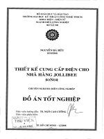 luận văn kỹ thuật điện, điện tử thiết kế cung cấp điện cho nhà hàng jollibeen