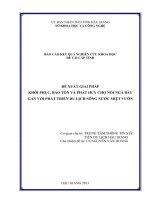 Đề xuất giải pháp khôi phục bảo tồn và phát triển chợ nổi Ngã Bảy gắn với phát triển du lịch sông nước miệt vườn