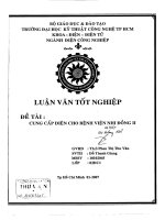 luận văn kỹ thuật điện, điện tử thiết kế cung cấp điện cho bệnh viện nhi đồng ii