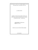 tóm tắt luận án tiến sĩ nông nghiệp nghiên cứu một số đặc điểm lâm học của rừng tếch (tectona grandis linn.f) trồng ở kampong cham - campuchia