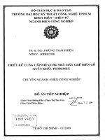 luận văn kỹ thuật điện, điện tử thiết kế cung cấp điện cho nhà máy chế biến gỗ xuất khẩu potrimex