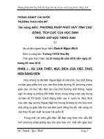 skkn cách giải quyết khó khăn trong hoạt động thảo luận nhóm ở giờ tiếng anh