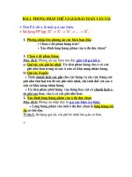 phương pháp thế vi giải bài toán vận tải