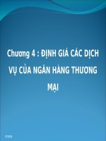 tiểu luận ĐỊNH GIÁ các DỊCH vụ của NGÂN HÀNG THƯƠNG mại
