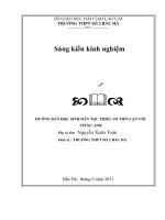 hướng dẫn học sinh dân tộc thiểu số tiếp cận với tiếng anh
