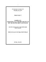 luận văn nghiên cứu ảnh hưởng của lưới điện truyền tải đến thịtrường điện cạnh tranh