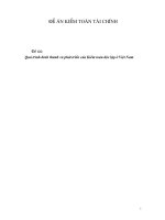 sự tất yếu hình thành hoạt động kiểm toán độc lập tại nước ta