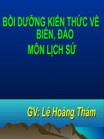 bồi dưỡng kiến thức biển đảo môn lịch sử thpt
