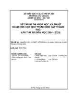 Nghiên cứu và thiết kế mô hình lá nhân tạo ứng dụng trong phòng học