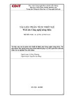 tài liệu phân tích thiết kế website công nghệ nông thôn