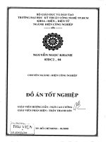 luận văn kỹ thuật điện, điện tử qui hoạch cải tạo và phát triển lưới điện huyện tân uyên-bình dương giai đoạn 2008-2012