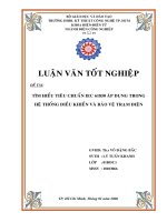 luận văn kỹ thuật điện, điện tử tìm hiểu tiêu chuẩn iec 61850 áp dụng trong hệ thống điều khiển và bảo vệ trạm điện