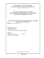 đồng hồ nước kết hợp thiết bị lọc nước biển thành nước sạch đơn giản