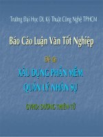 luận văn công nghệ thông tin bài thuyết trình powerpoint xây dựng hệ thống quản lý nhân sự