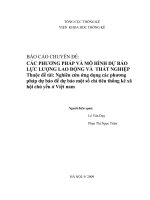 Các phương pháp và mô hình dự báo lực lượng lao động và thất nghiệp