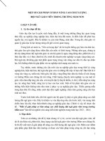 một số giải pháp cơ bản nâng cao chất lượng đội ngũ giáo viên trong trường mầm non