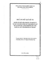 nghiên cứu điều kiện làm việc của người lái tàu bay của hãng hàng không việt nam nhằm đề xuất một số gải pháp, chế độ đảm bảo sứ