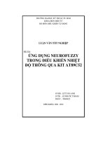 đề tài ứng dụng neurofuzzy trong điều khiển nhiệt độ thông qua kit at89c52