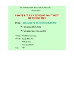 đề tài rơle bảo vệ quá dòng có hướng - luận văn, đồ án, đề tài tốt nghiệp