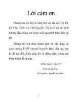 nghiên cứu xử lý nước ngầm ô nhiễm asen bằng phương pháp oxi – quang hóa trong điều kiện thực tế ở các vùng nông thôn