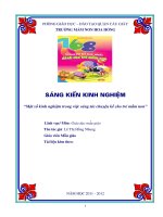 một số kinh nghiệm trong việc sáng tác chuyện kể cho trẻ mầm non