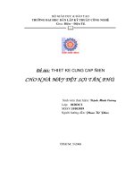 luận văn kỹ thuật điện, điện tử thiết kế cung cấp điện cho nhà máy dệt sợi tân phú