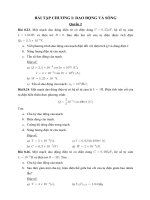 BÀI tập CHƯƠNG i DAO ĐỘNG và SÓNG