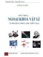 tổ chức hoạt động ngoại khóa vật lý