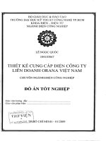 luận văn kỹ thuật điện, điện tử thiết kế cung cấp điện công ty liên doanh orana việt nam