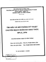 tìm hiểu và mô phỏng kỹ thuật chuyển mạch nhãn đa giao thức mpls vpn