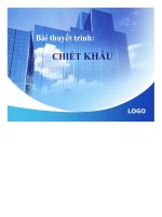 bài thuyết trình chiết khấu - luận văn, đồ án, đề tài tốt nghiệp