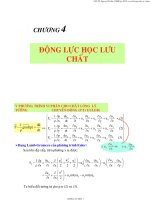 bài giảng cơ học chất lỏng - động lực học
