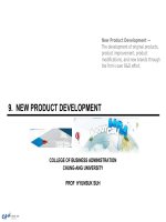 9 NEW PRODUCT DEVELOPMENT