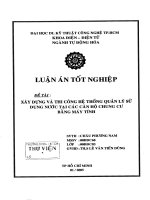 luận văn kỹ thuật điện, điện tử xây dựng và thi công hệ thống quản lý sử dụng nước tại các căn hộ chung cư bằng máy tính -  châu phương nam (01 - 2005)