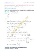 Số phức và quỹ tích phức