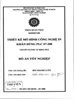 luận văn kỹ thuật điện, điện tử thiết kế mô hình công nghệ in khăn dùng plc s7-200