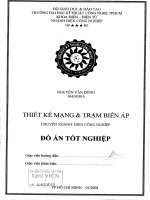 luận văn kỹ thuật điện, điện tử thiết kế mạng điện và trạm biến áp 110kv 22kv