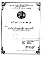 luận văn kỹ thuật điện, điện tử thiết kế nhà máy nhiệt điện và bảo vệ chống sét