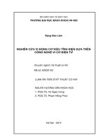 nghiên cứu vi động cơ kiểu tĩnh điện dựa trên công nghệ vi cơ điện tử