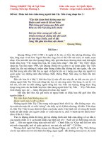 phân tích chân dung người lính Tây Tiến