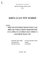 một số giải pháp nhằm nâng cao hiệu quả hoạt động kinh doanh của công ty cổ phần máy tính và giải pháp mạng tic