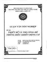 thiết kế và thi công hệ thống điều khiển động cơ