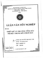 thiết kế và thi công tổng đài nội bộ 1 trung kế 8 thuê bao